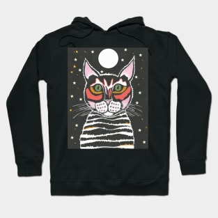 MOON Cat Painting Hoodie